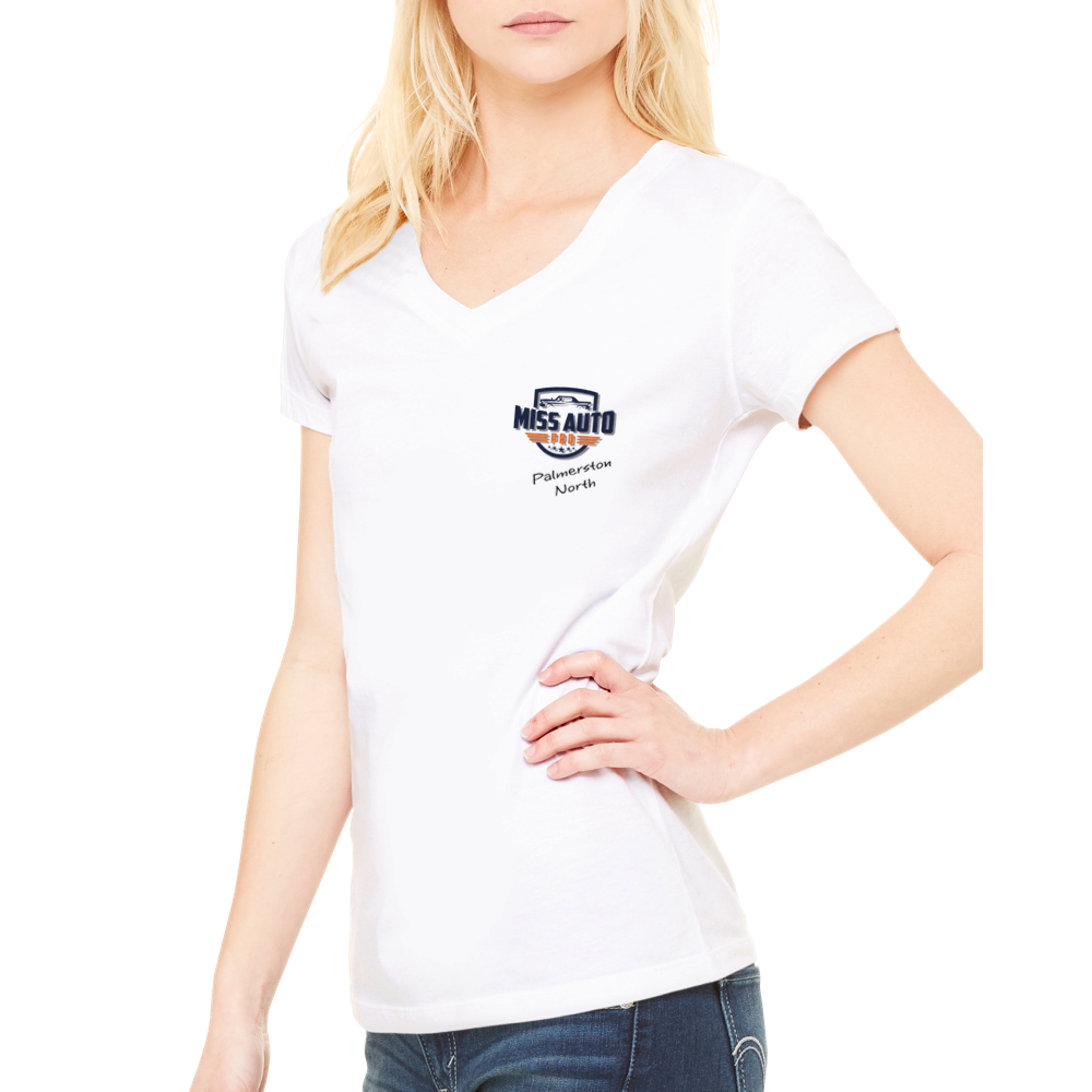 Miss Auto Pro Palmerston North - Premium Womens V-Neck T-shirt