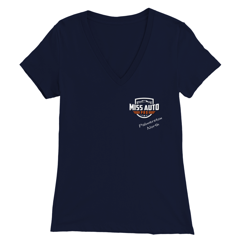 Miss Auto Pro Palmerston North - Premium Womens V-Neck T-shirt