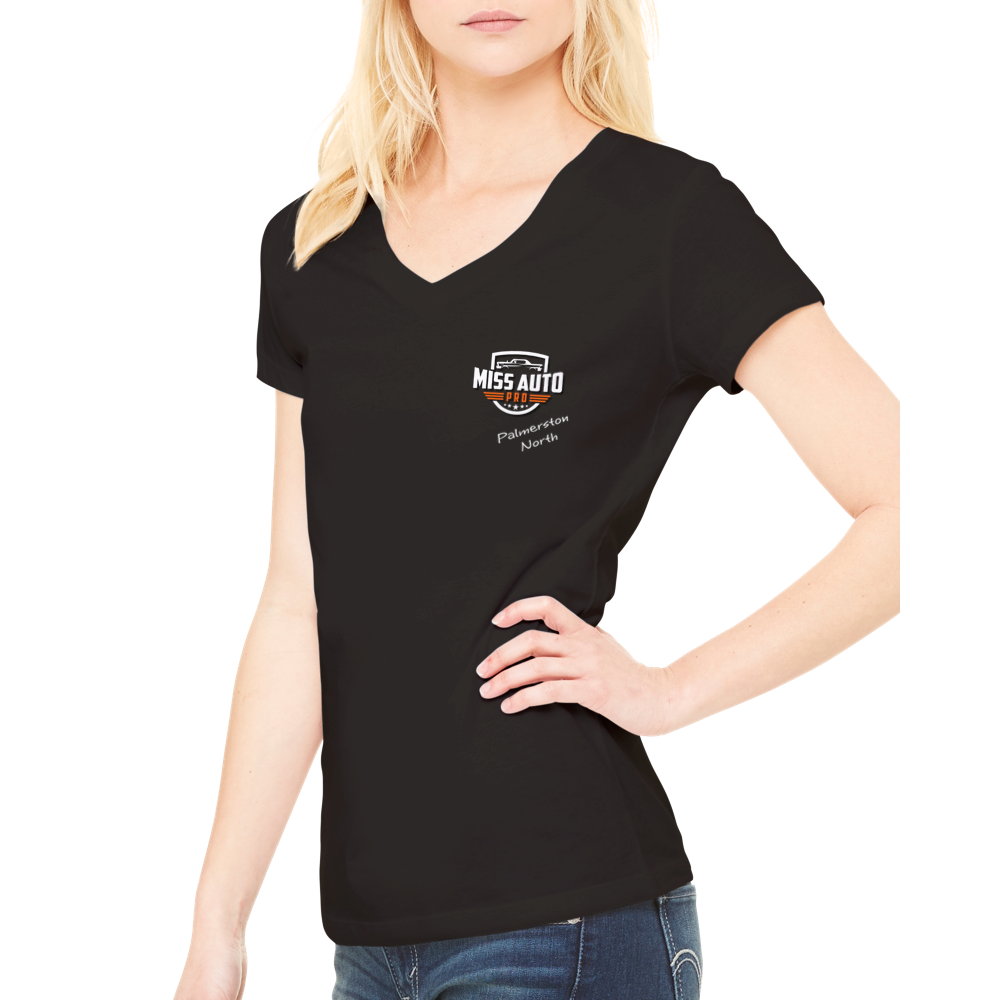 Miss Auto Pro Palmerston North - Premium Womens V-Neck T-shirt