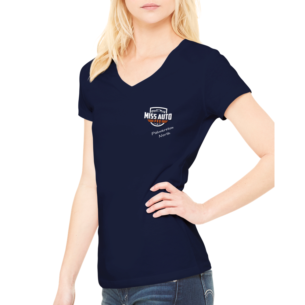 Miss Auto Pro Palmerston North - Premium Womens V-Neck T-shirt
